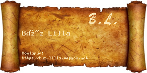 Búz Lilla névjegykártya