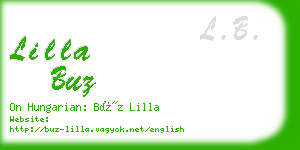 lilla buz business card